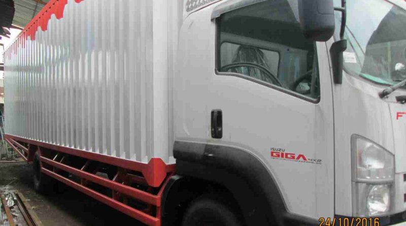 truk box besi