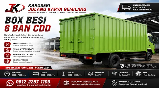 box besi hino 6 ban