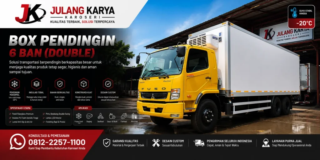 karoseri box pendingin double