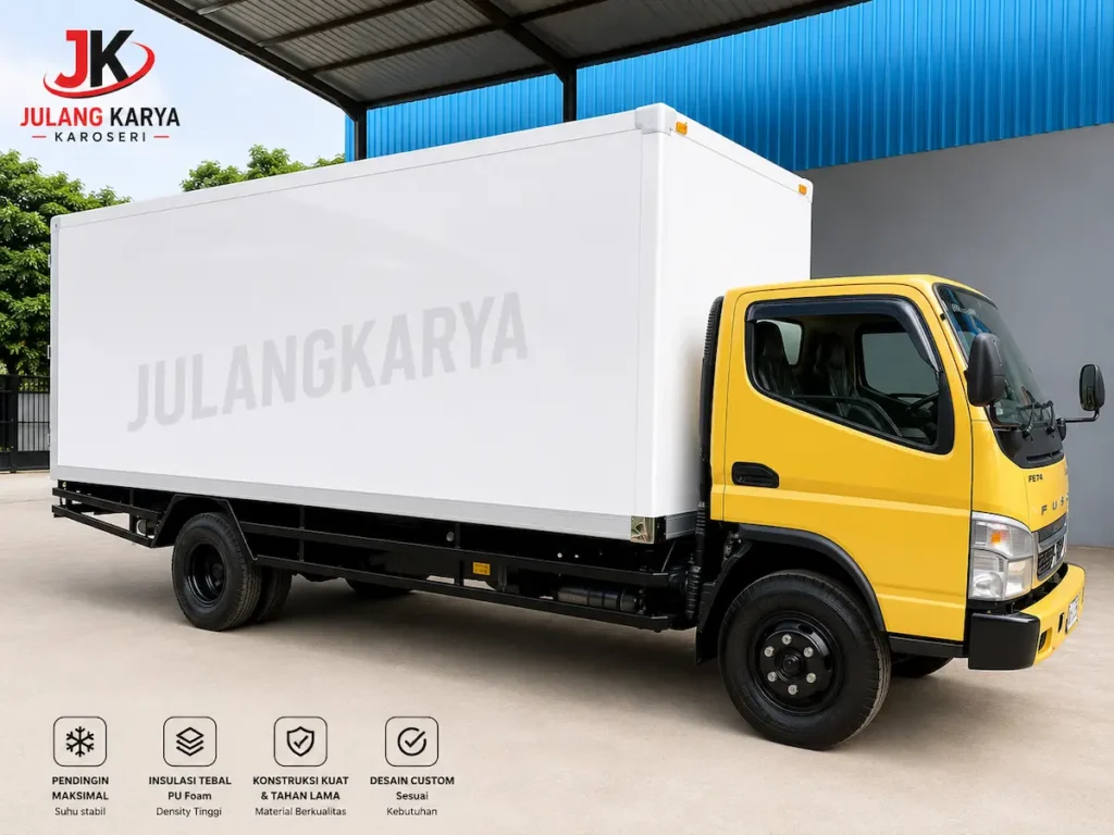 box pendingin tampak samping