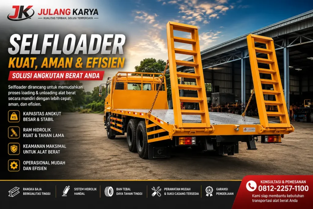 selfloader mitsubishi tronton