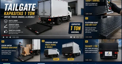 tailgate dengan daya 1ton karoseri julang karya
