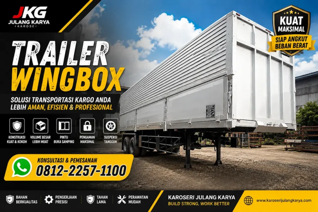 trailer wingbox karoseri bekasi