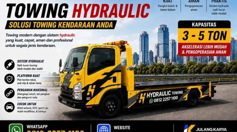 karoseri towing car carrier julang karya
